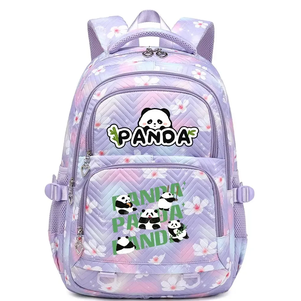 nouveau panda he hua sac à dos mignon dessin animé imprimé étudiant cartable mode garçons filles haute qualité grande capacité voyage sacs à dos