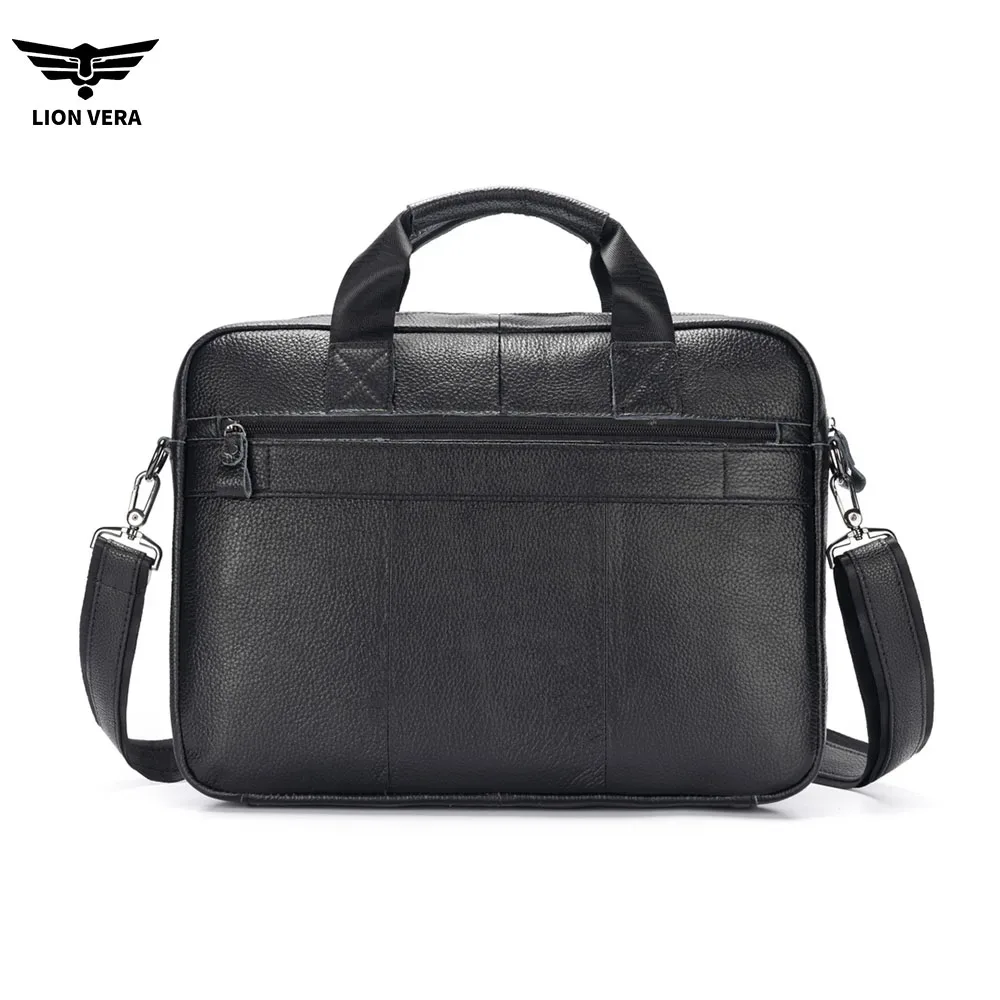 lion vera sac à main en cuir véritable pour homme, sac de travail décontracté, sac de transport portable, sac bandoulière, sac pour ordinateur portable de 15,7 pouces