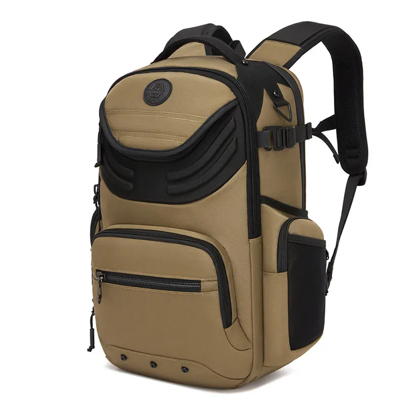 sac à dos d'affaires ozuko pour homme, sac à dos pour ordinateur, imperméable, grande capacité, idéal pour les trajets quotidiens, design simple et élégant, sac d'école haut de gamme.