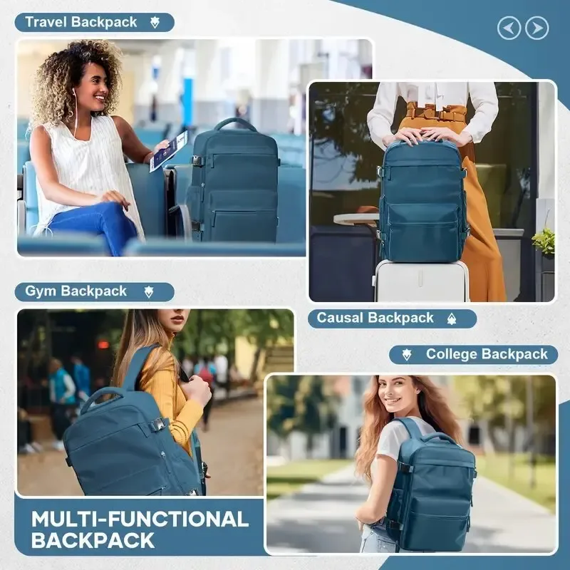 sac à dos de voyage décontracté buylor pour hommes et femmes, résistant à l'eau, adapté aux ordinateurs portables de 16 pouces, compressé sous vide, pour les voyages d'affaires