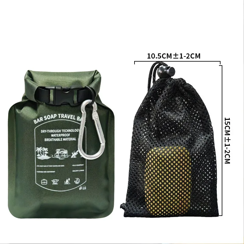 sac à savon de voyage portable imperméable, sac de rangement multifonction pour savon, pour voyages d'affaires, articles de toilette d'hôtel, sac en nylon séparé