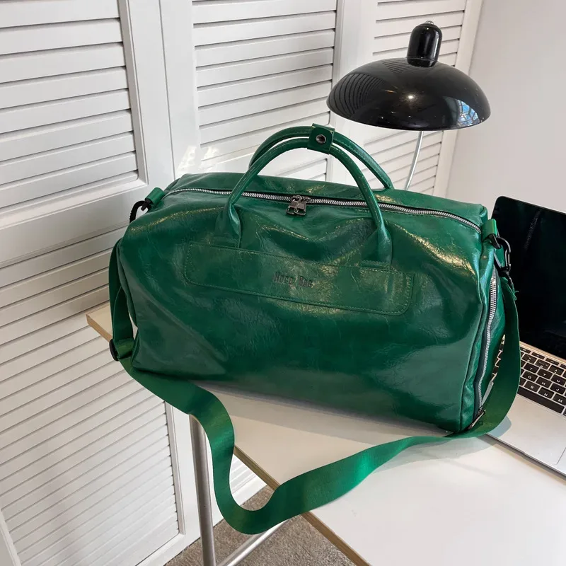 sac de voyage d'affaires grande capacité pour courts séjours, sac à main imperméable en pu pour femme, sac de voyage léger et respirant pour homme