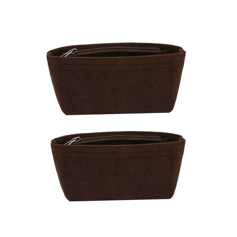 organisateur voyage tissu feutre non tissé multicouleurs compartiments poignée glissière maquillage sacs cosmétiques accessoires femmes