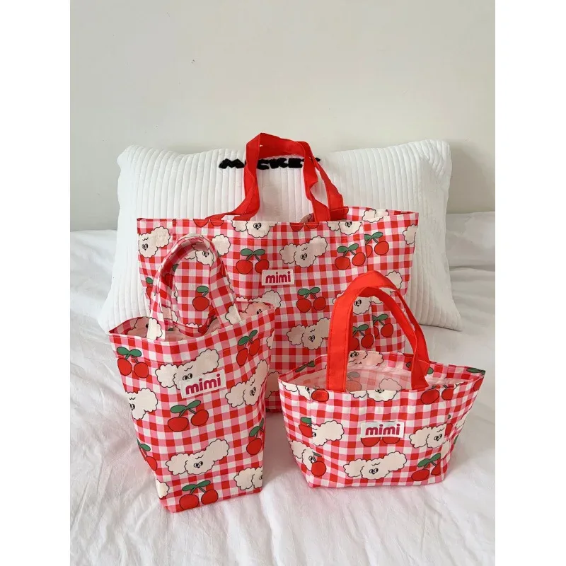 sac à main imprimé tendance de style coréen, grande capacité, léger, pratique pour le voyage, sac de rangement unisexe décontracté pour les voyages