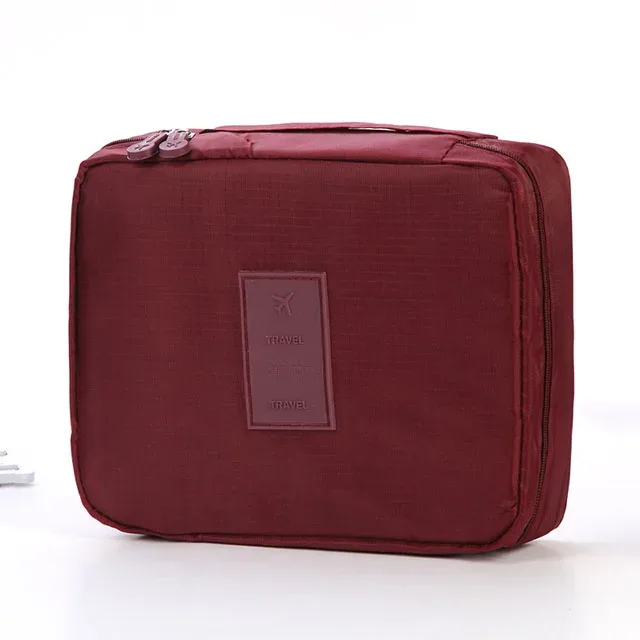 sac de maquillage de voyage multifonctionnel pour filles, organisateur de cosmétiques portable imperméable avec plusieurs compartiments pour femmes