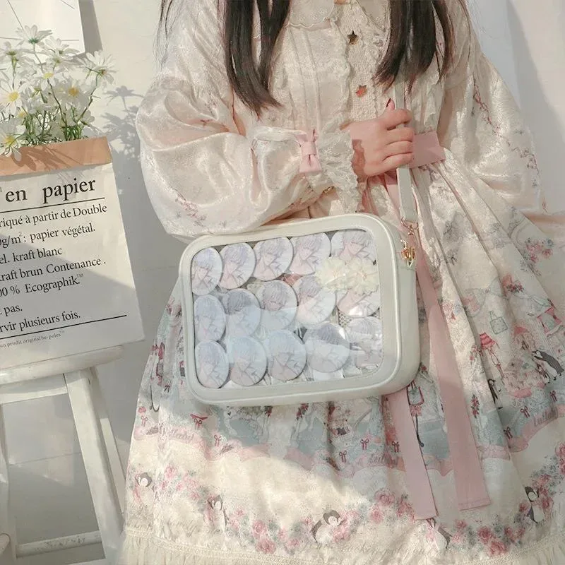 sacs à bandoulière japonais pour lycéennes, sacs à main jk en pu, itabag transparent pour femmes, nouveaux sacs ita, sac en cuir initié bolso
