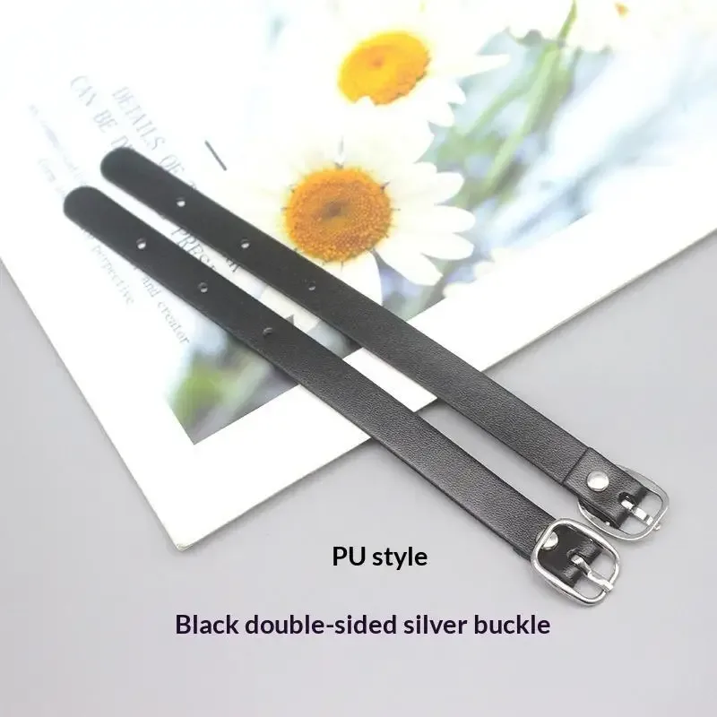 étiquette de bagage double face en pu avec boucle en alliage et rivet en cuivre antirouille pour étudiants – idéale pour la rentrée scolaire