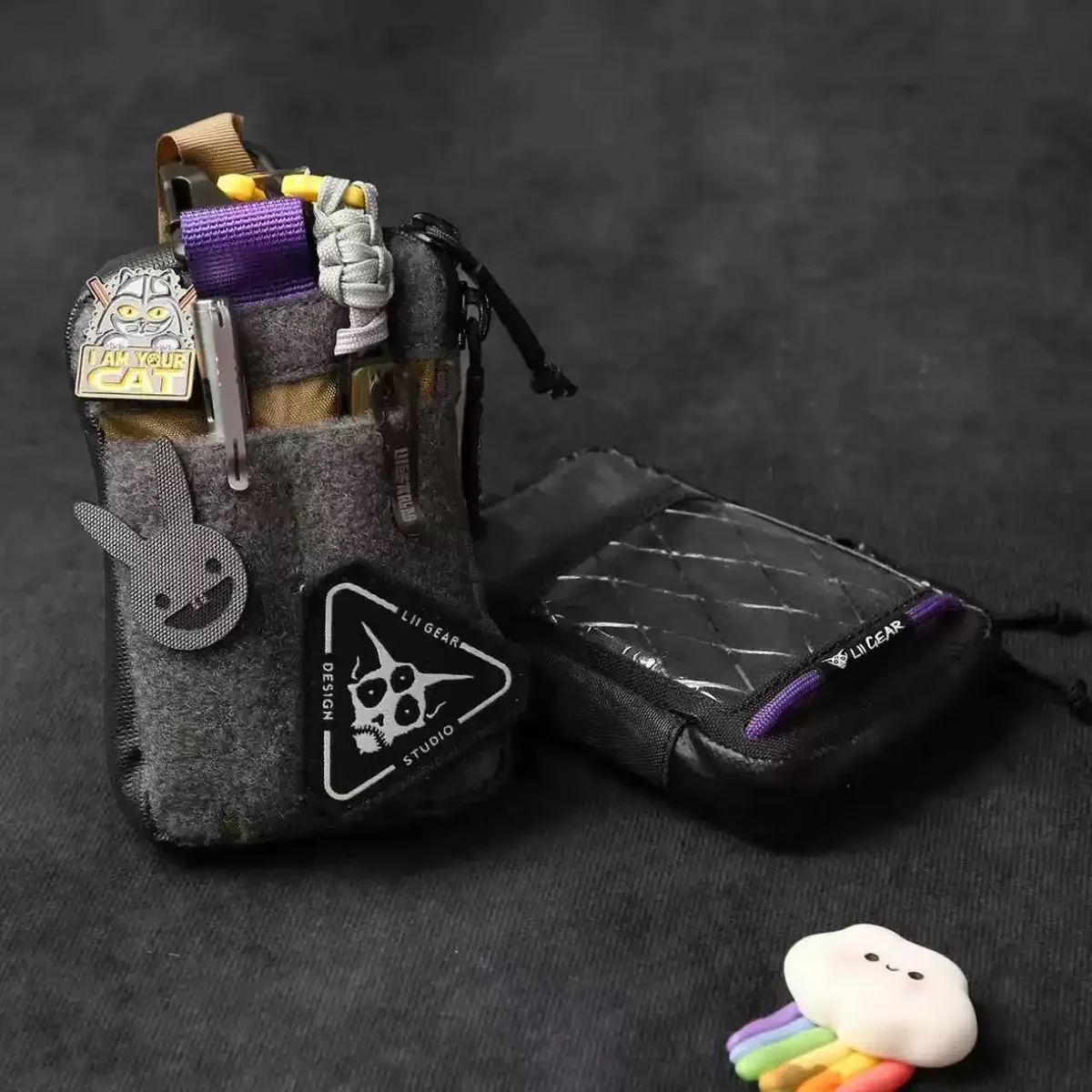 petit sac de rangement tactique d'extérieur, porte-monnaie, porte-clés, porte-cartes, multifonction, portable, léger, sac d'accessoires suspendable, pochette edc