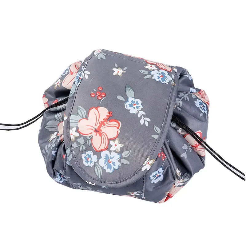 sac à cosmétiques à cordon de serrage pour femmes, sac de rangement de voyage, sac de maquillage, organisateur, pochette de maquillage portable étanche, trousse de toilette et de beauté