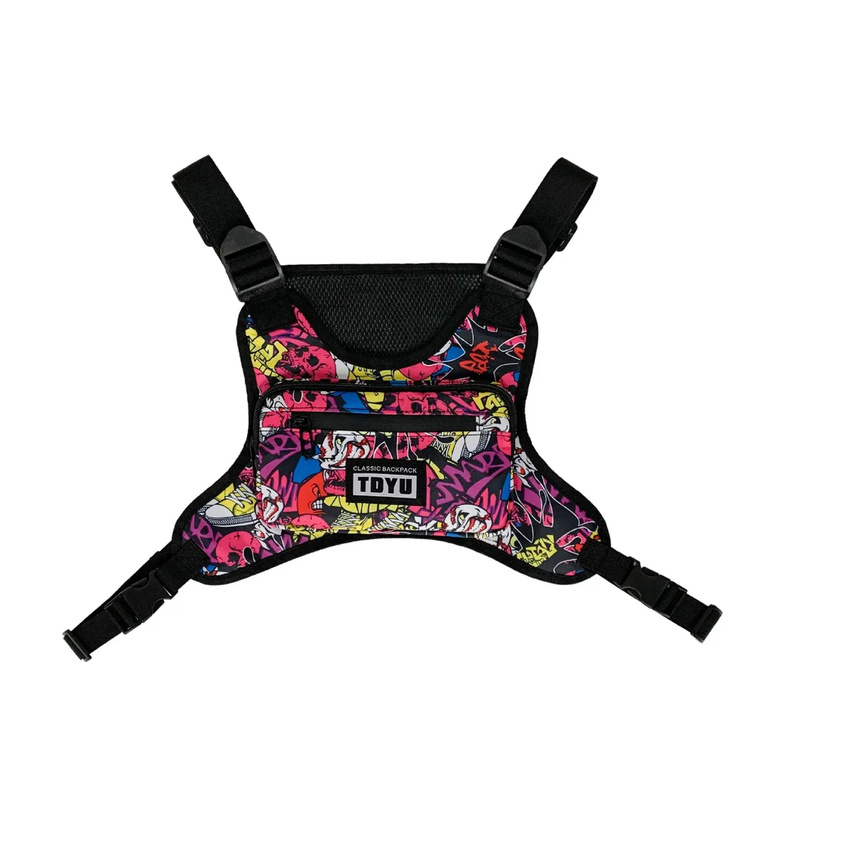 dulchest-sac à dos fonctionnel pour homme et femme, orange, noir, gris, hip hop techwear glabag, outdoor dehors, 2023