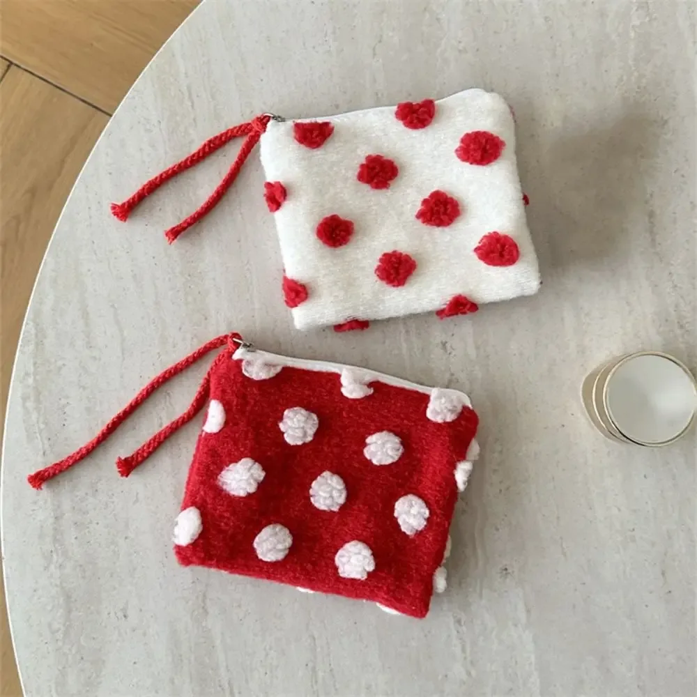 sac de rangement pour cosmétiques en forme de cœur, portable, sac à clés et à rouge à lèvres ins, sac de maquillage pour femmes avec fermeture éclair, cadeau pour la saint-valentin