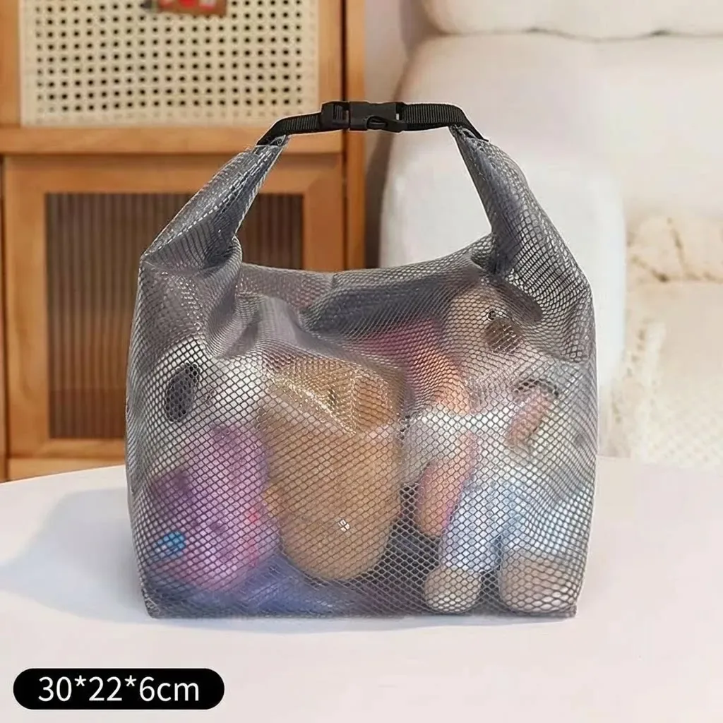 sac de toilette transparent imperméable pour cosmétiques, sac de voyage portable de grande capacité, pochette de toilette tendance pour femmes, sac de toilette transparent