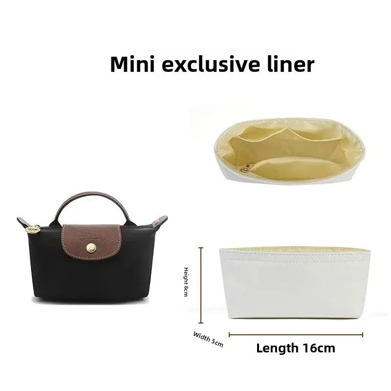 organisateur de sac en papier dupont ultra léger pour sac fourre-tout pliable en nylon, sac à main type dumpling, pochette de maquillage, plusieurs poches
