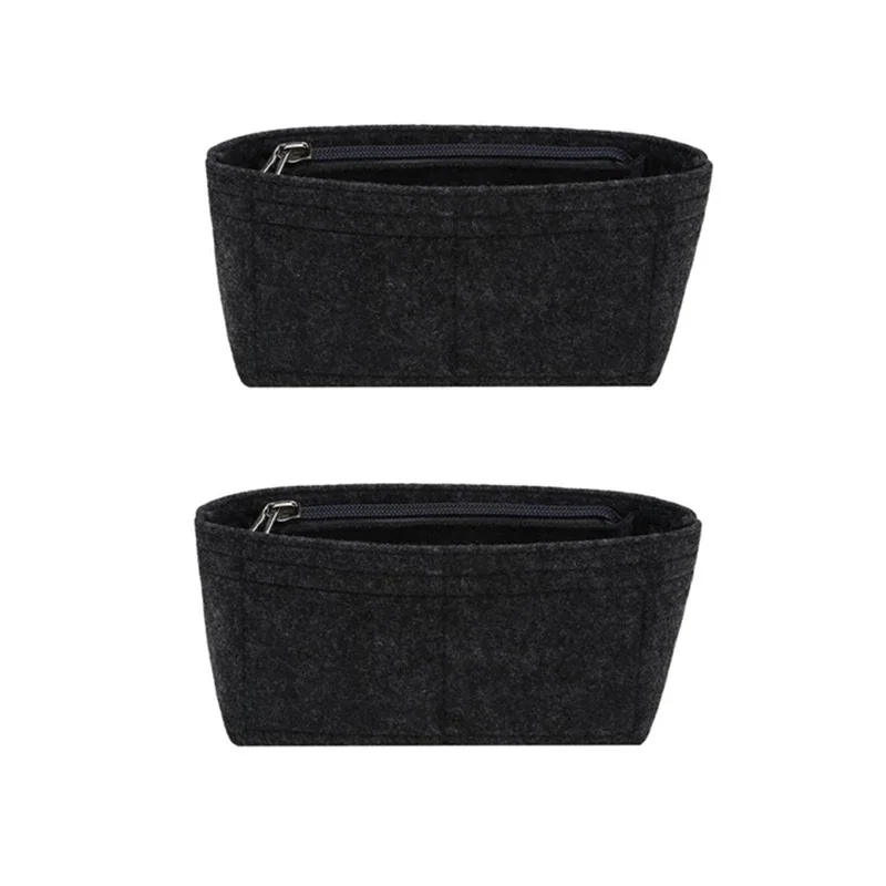 organisateur voyage tissu feutre non tissé multicouleurs compartiments poignée glissière maquillage sacs cosmétiques accessoires femmes