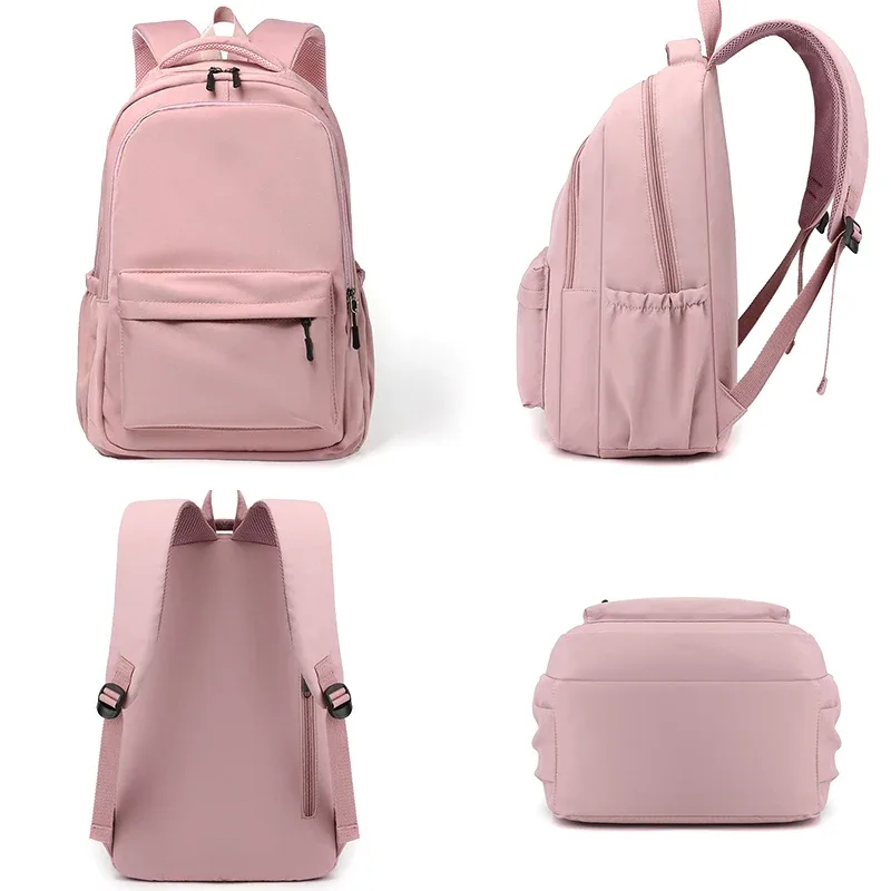 sac dos nylon noir dessin animé chats ours bandoulière arquée compartiment intérieur voyage école adolescents femmes hommes