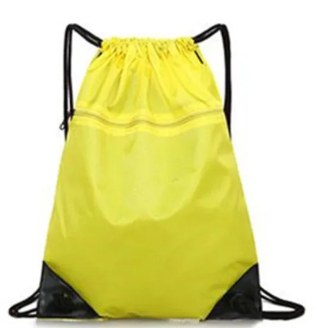 sac de sport à fermeture éclair double épaisseur, sac à dos de fitness avec poche à cordon, sac de randonnée, camping, natation, pour hommes et femmes.