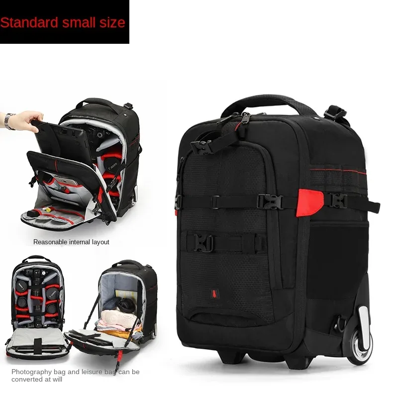 sac pour appareil photo multifonction valise sac à dos appareil photo numérique boîtier de chariot appareil photo professionnel sacs de voyage chariot bagages sacs à dos