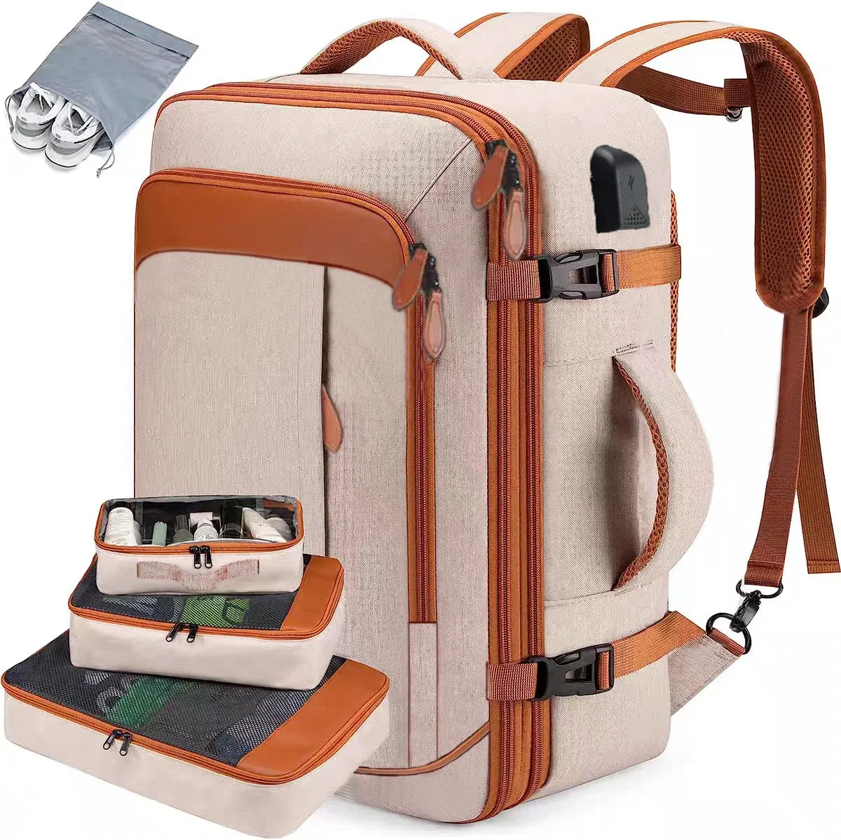 sac à dos grande capacité pour homme, sac à dos tendance pour femme, sac à dos portable, sac à dos décontracté, sac à dos pour ordinateur portable