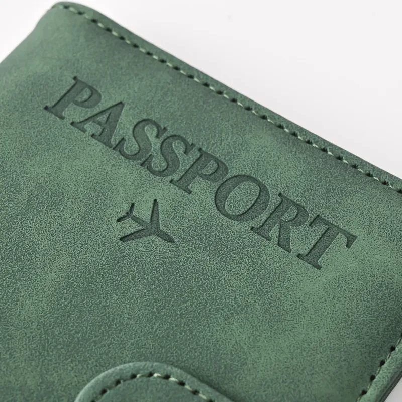 couvertures de passeport pour femmes et hommes, porte-passeport avec lettres imprimées, clips pour billets de vol, porte-carte de crédit bancaire, organisateur de voyage pour passeport