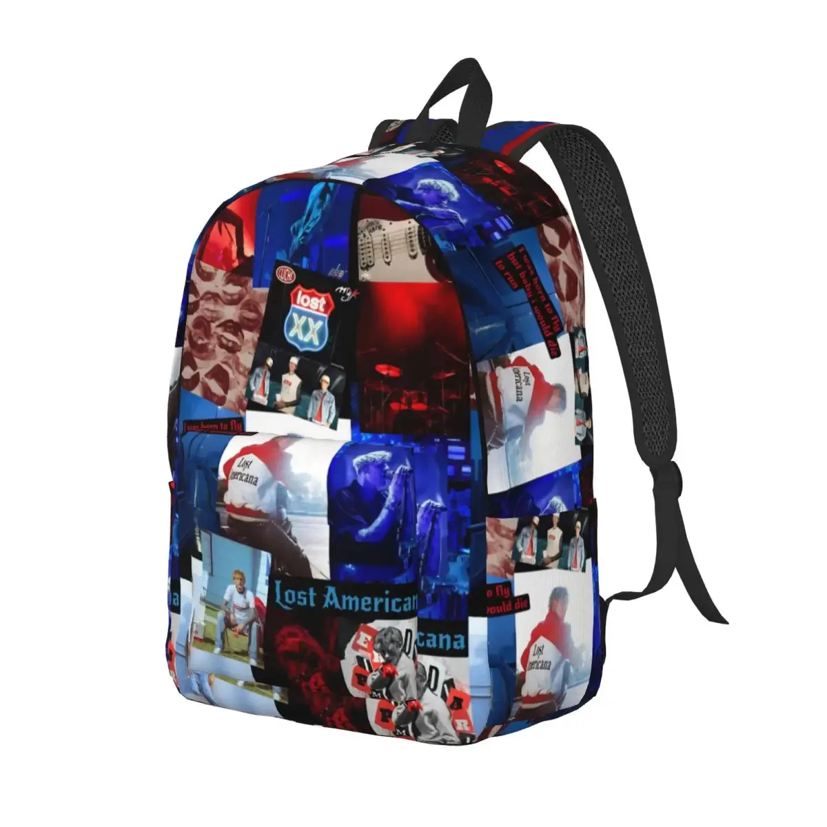 mgk lost americana tour 2025-2026 sac à dos adolescent durable lycée travail sac à dos pour hommes femmes ordinateur portable sacs en toile