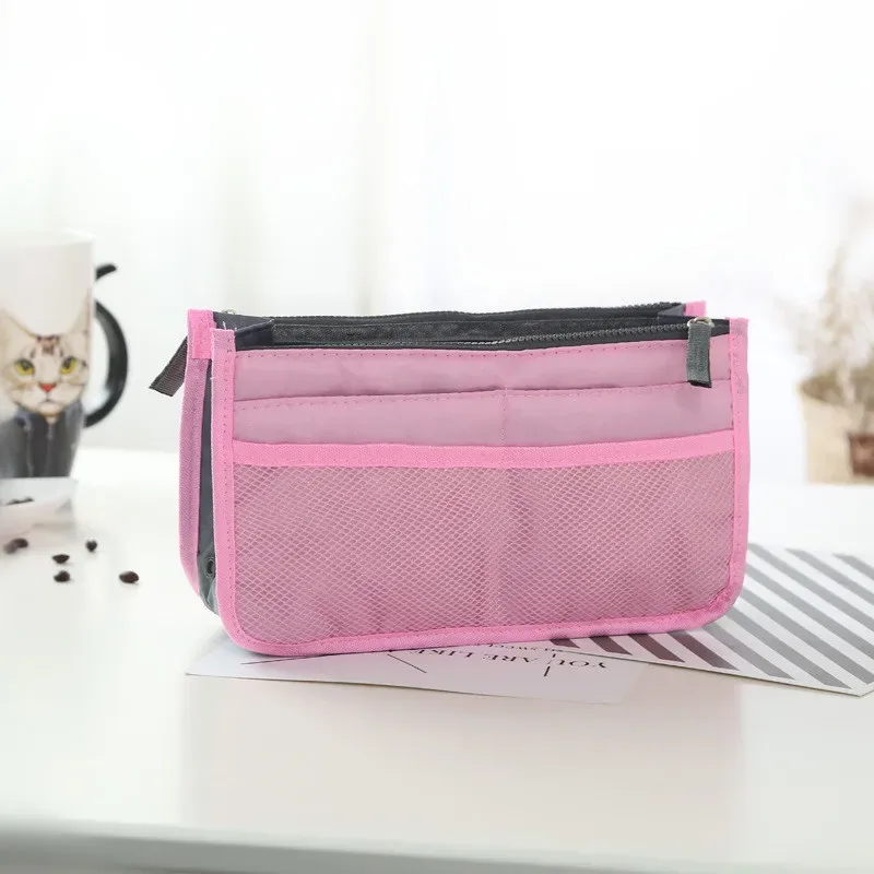 trousse de maquillage portable en toile pour hommes et femmes, sacs de voyage, trousse de maquillage, trousse de maquillage, trousse de toilette multifonctionnelle décontractée, sac à main de rangement