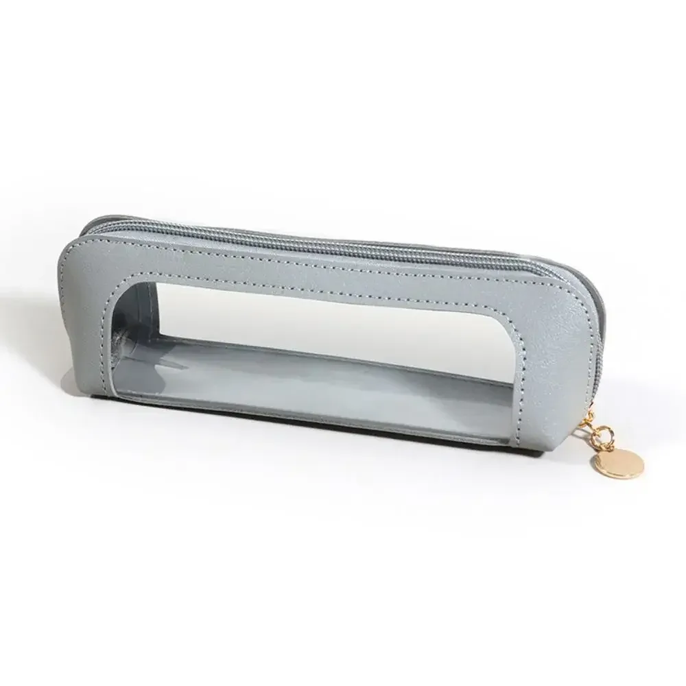 trousse de toilette portable en pu pour cosmétiques et pinceaux de maquillage – organisateur de voyage compact pour articles de toilette et beauté