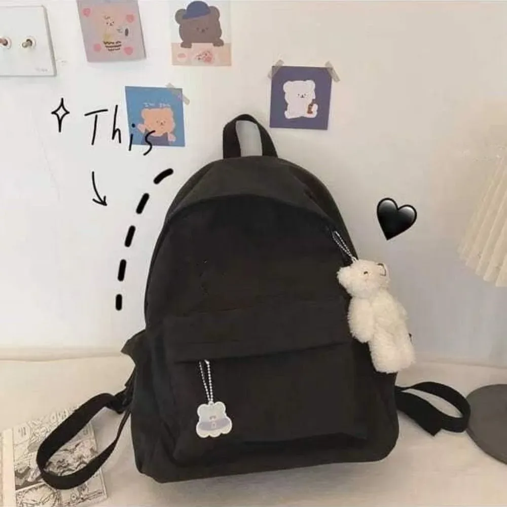 sac dos nylon unisexe noir gris rose blanc kaki vert grande capacité voyage école adolescents