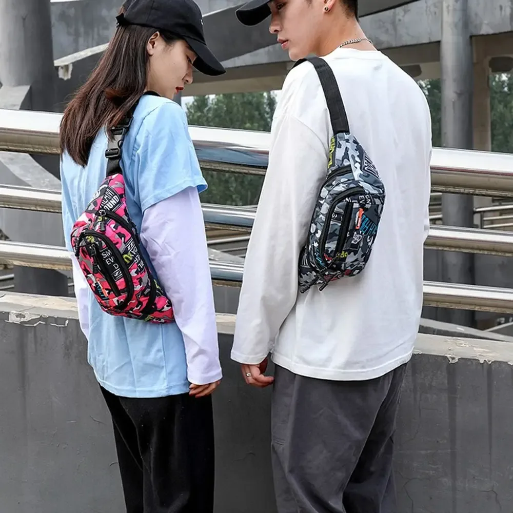 sac banane imperméable de style coréen pour hommes et femmes, sacs en toile de grande capacité, sacs de sport en plein air, poudres de banane, gels
