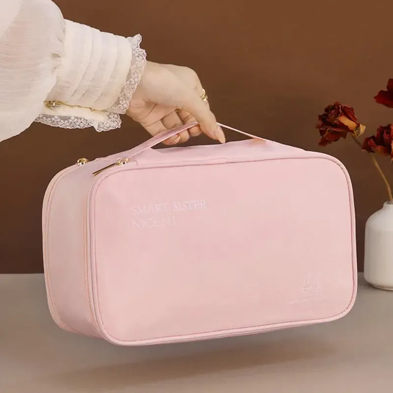 sac de rangement de voyage, collants de sous-vêtements portables, sac d'organisation de chaussettes, sac de bagages double couche de grande capacité, essentiels de voyage