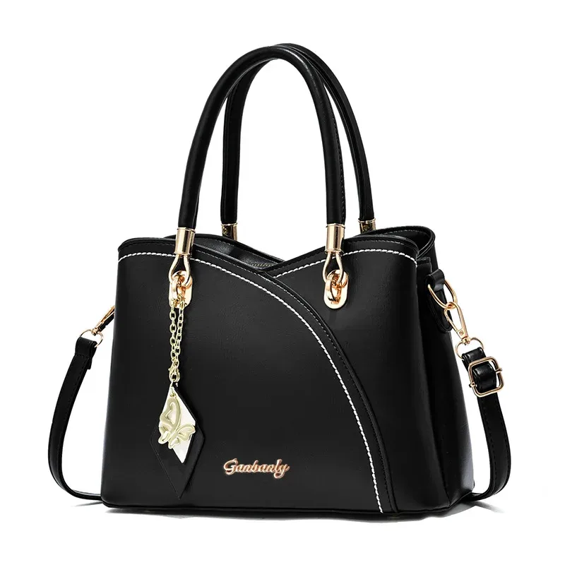 sac à main tendance et polyvalent pour femme d'âge mûr, grande capacité, motif écossais color-block, idéal pour les trajets quotidiens ou comme cadeau.