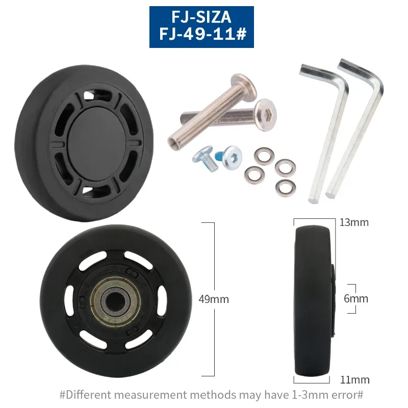 roues de rechange pour valise, roulettes silencieuses universelles, accessoires pour valises de 20 à 28 pouces