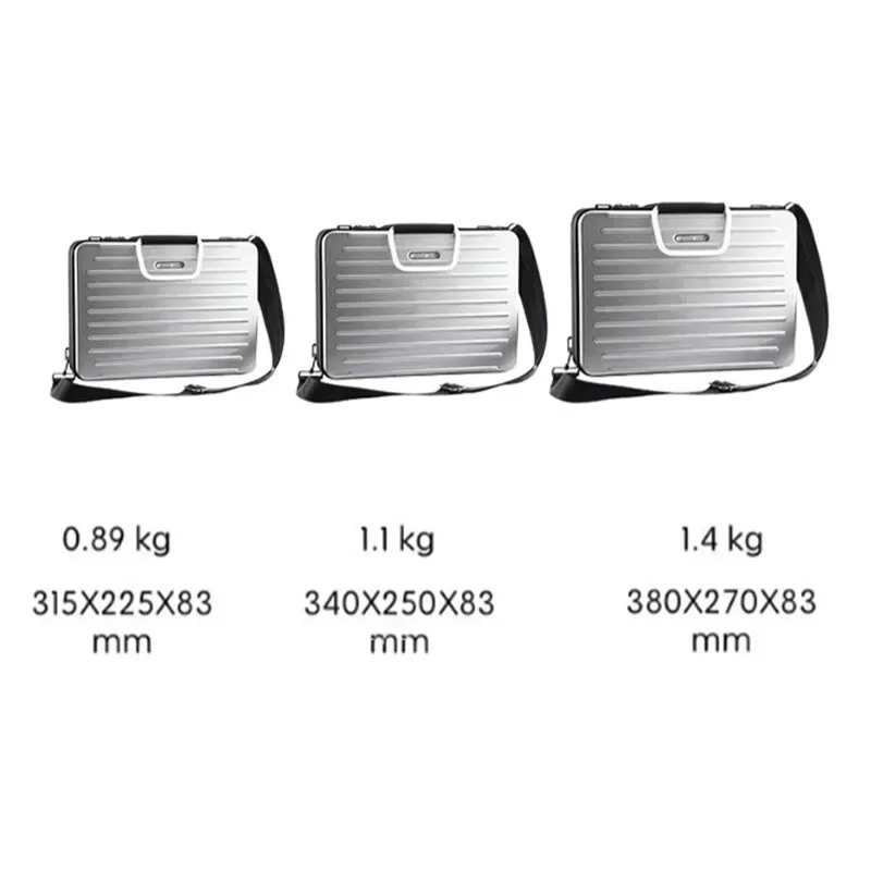 sac à bandoulière professionnel étanche à coque rigide pour macbook pro/air et ipad pro |   étui antichoc pour ordinateur portable avec pochette pour tablette