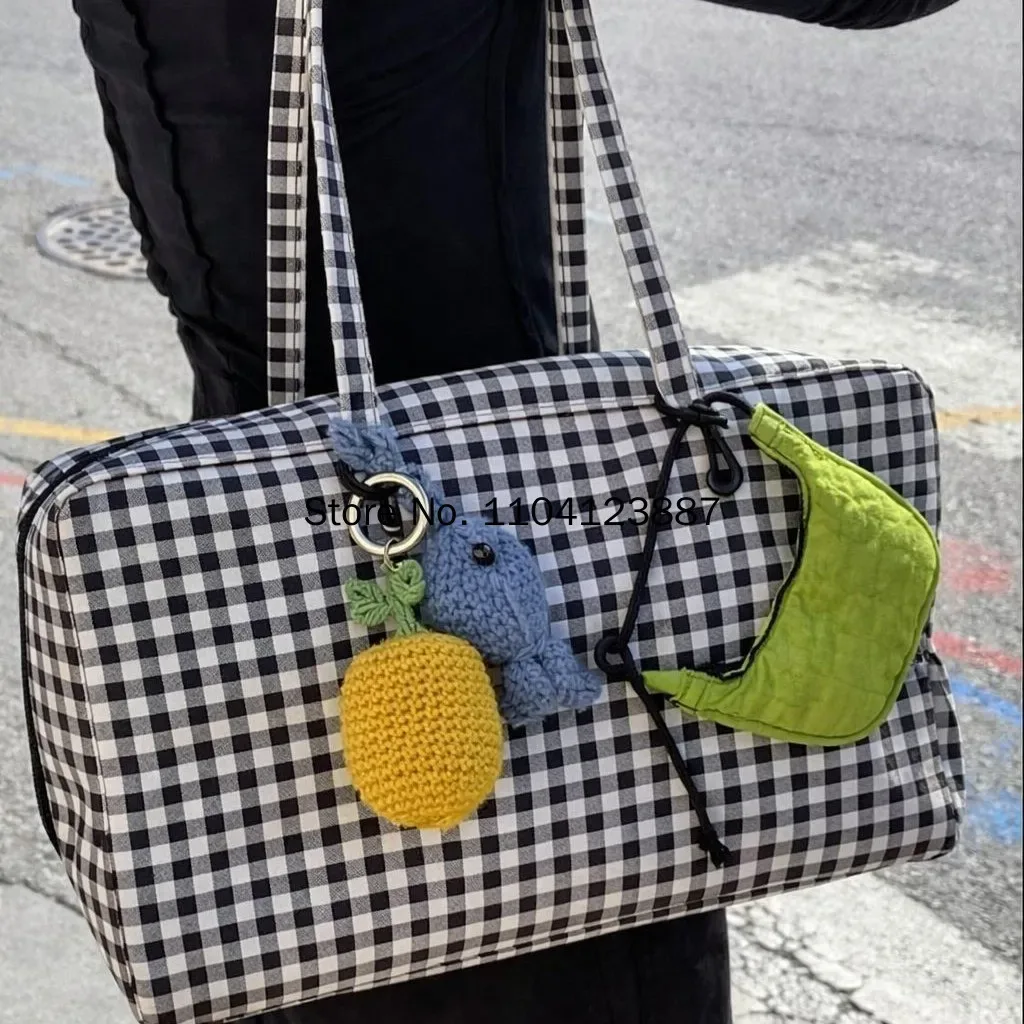 sac à bandoulière carré en nylon, sac à main en toile grande capacité, sac fourre-tout léger à fermeture éclair, sac de rangement pour les trajets quotidiens, les voyages, la gym, cadeau