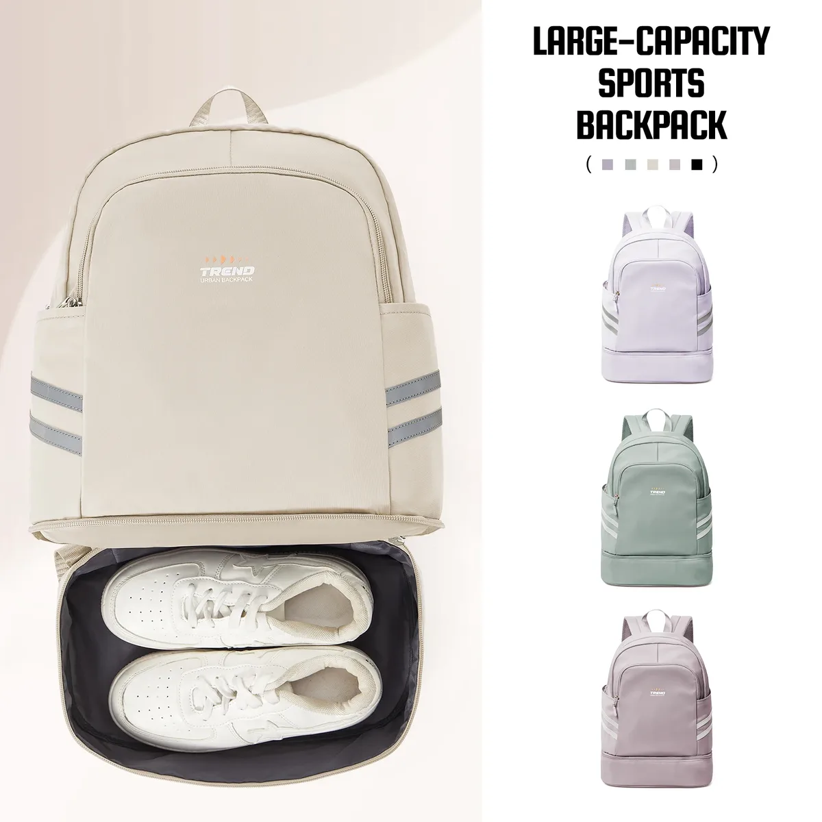 Sac à dos de gymnastique pour femmes avec compartiment à chaussures, sac à dos de voyage pour femmes, sac à dos de Sport étanche, sac à dos de plage pour fitness et natation ﻿