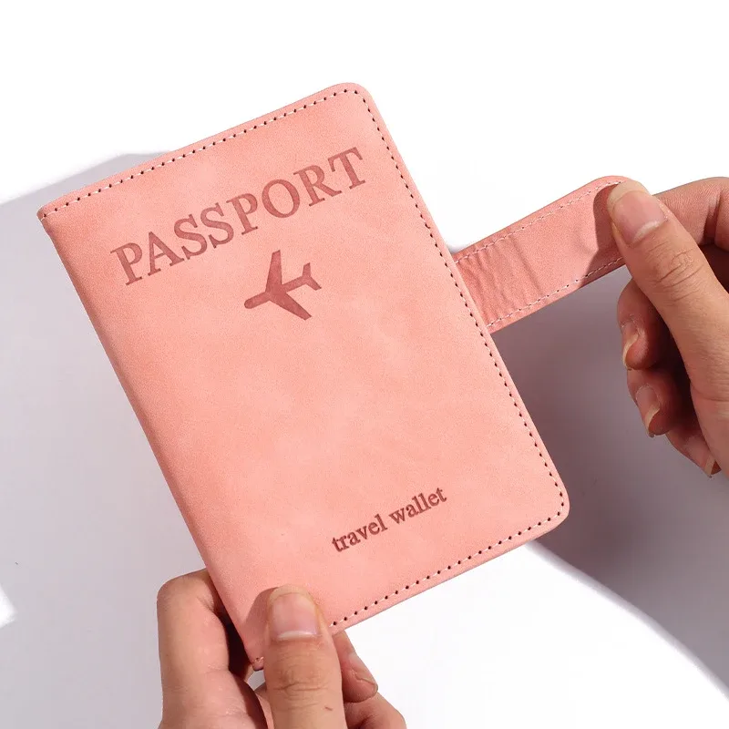 porte-passeport antimagnétique et antivol, étui de voyage, portefeuille pour cartes de crédit, livre de passeport en cuir pour femmes et hommes
