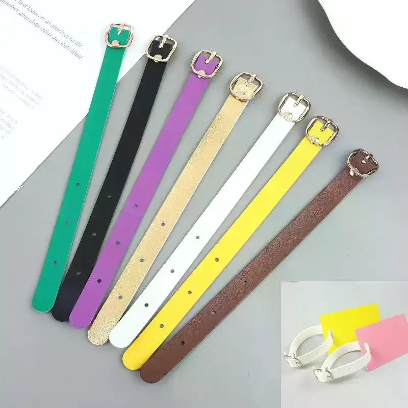 sangles d'étiquettes de bagages multicolores en pu avec boucles en alliage de qualité supérieure – excellent cadeau pour les voyageurs et les déplacements professionnels – accessoires de bagages