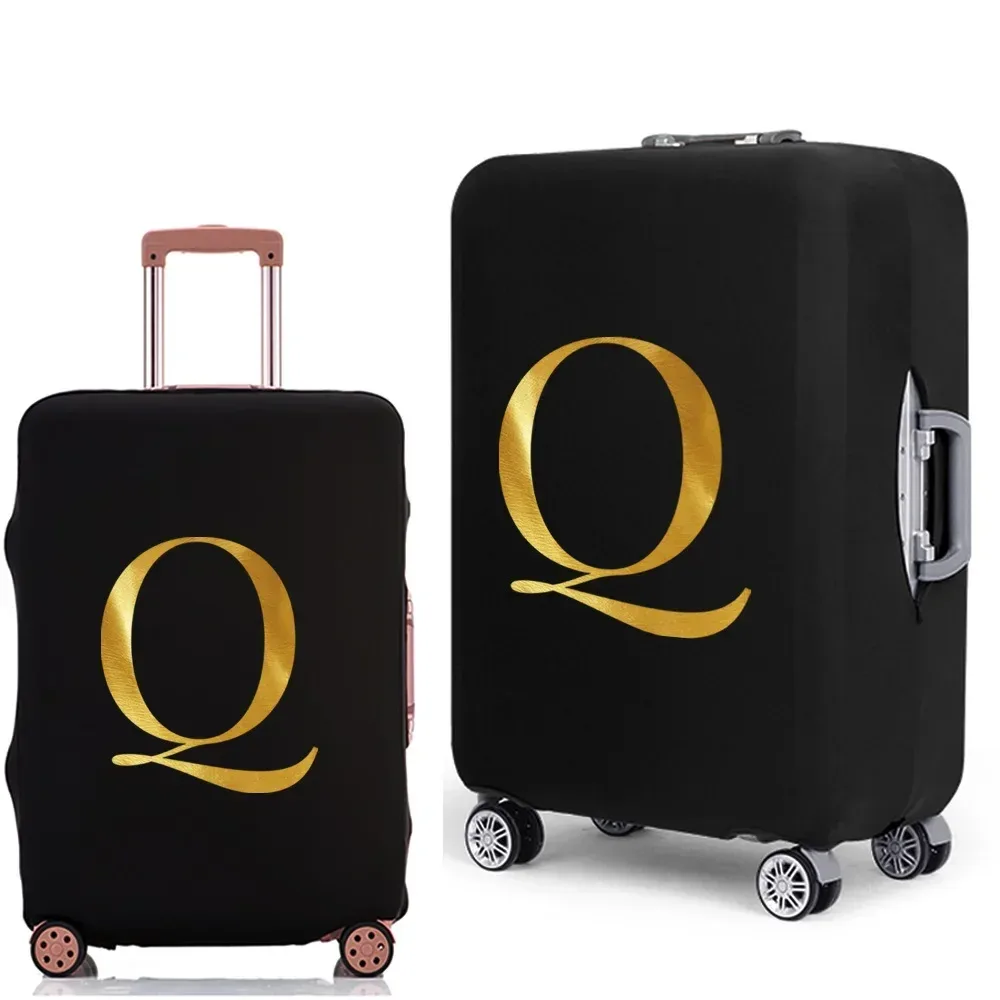 housse de protection pour bagages avec lettres imprimées, étui de protection plus épais pour valise, étui anti-poussière élastique pour accessoires de voyage de 18 à 32 pouces