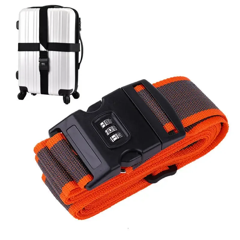ceinture sécurité sangle réglable mot passe nylon couleur multiple valise sac voyage protection antivol