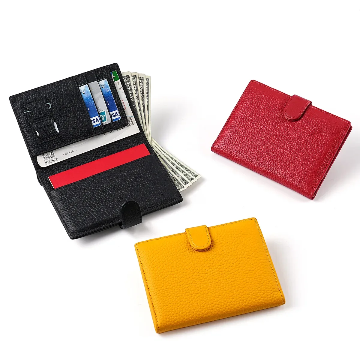 porte-passeport de luxe en cuir véritable, portefeuille de voyage, blocage rfid, sac pour cartes, porte-billet, accessoires de voyage pour femmes et hommes