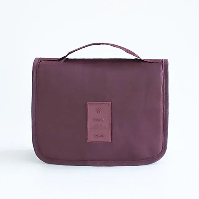 sac à cosmétiques pochette de voyage pour femmes articles de toilette imperméables organisateur de beauté dames salle de bain nécessaire sac de rangement de maquillage avec crochet de lavage