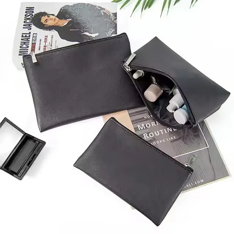 mini sac organisateur de rouge à lèvres |   pochette cosmétique portable ultra fine |   petite trousse de maquillage couleur bonbon pour femme
