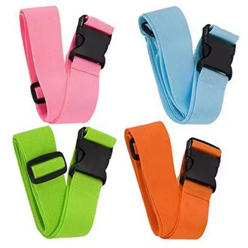 ceinture bagage polyester noir fermoir rapide orange vert tissu élastique fixation identification voyage sac