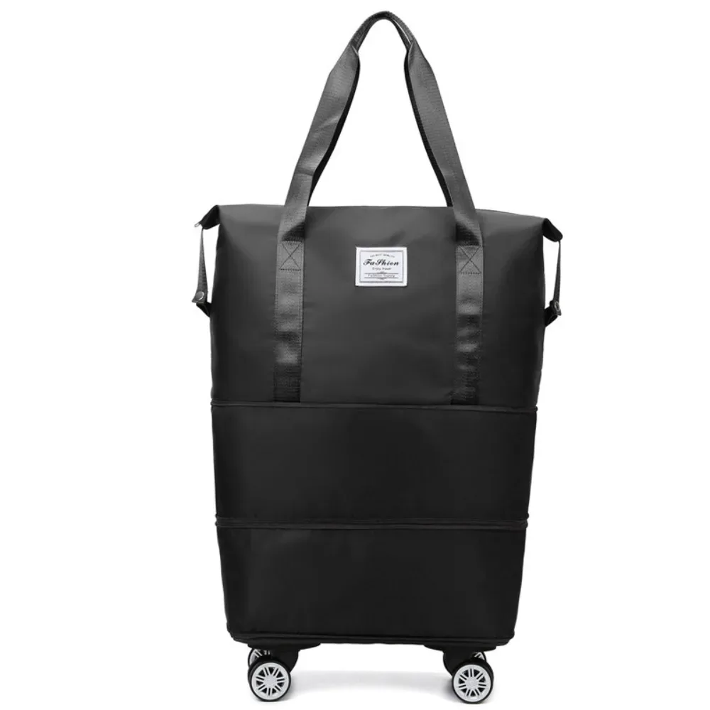 sac de sport en tissu oxford avec roulettes, séparation sec-humide, sac de voyage pliable portable, grande capacité extensible