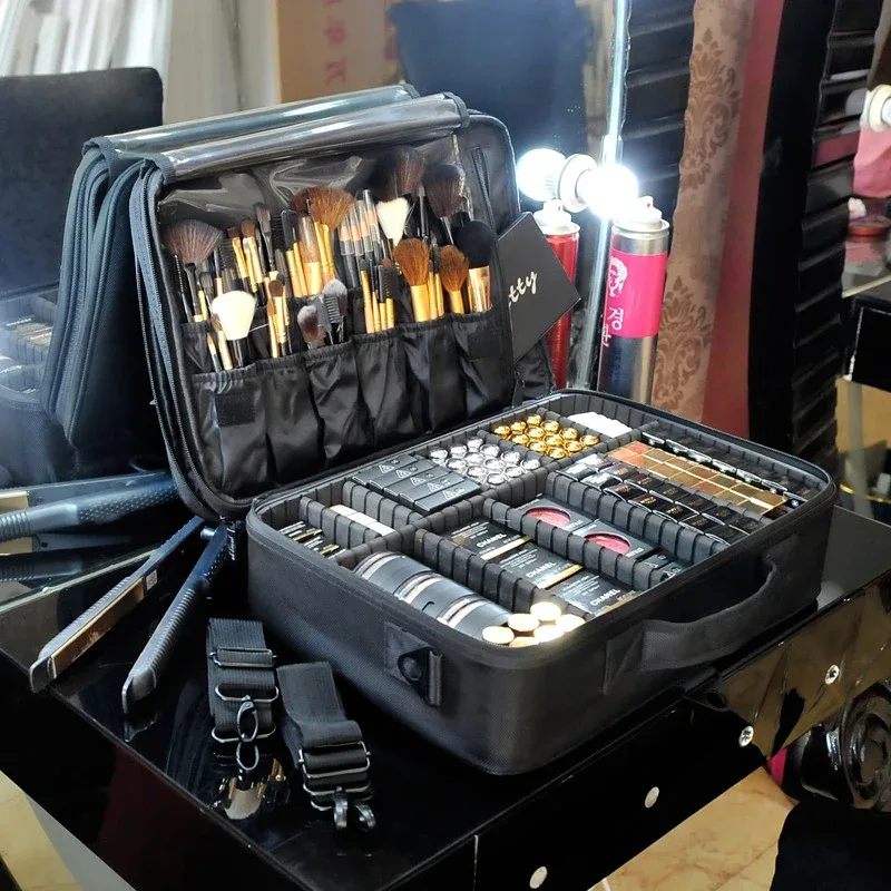 nouveau sac cosmétique professionnel pour femmes haute qualité oxford grande capacité étui de maquillage de voyage pour maquilleur