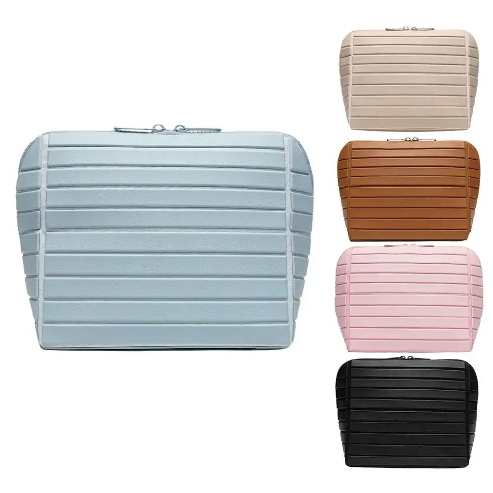 sac de maquillage de voyage tendance grande capacité, 27 poches, séparateurs réglables, sac cosmétique portable, pochette de rangement durable pour femmes