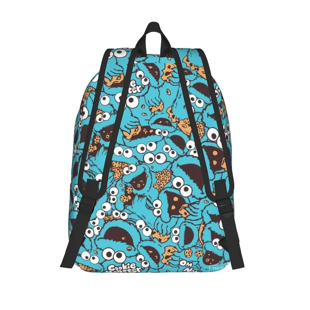 sac à dos tendance léger pour lycée, randonnée, voyage, avec motif cookies anime monsters sesames streets, sac à dos de jour pour ordinateur portable