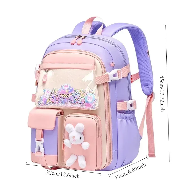 sac à dos ergonomique pour filles, idéal pour l'école, design simple et léger, pour les classes de cp à la 6ème