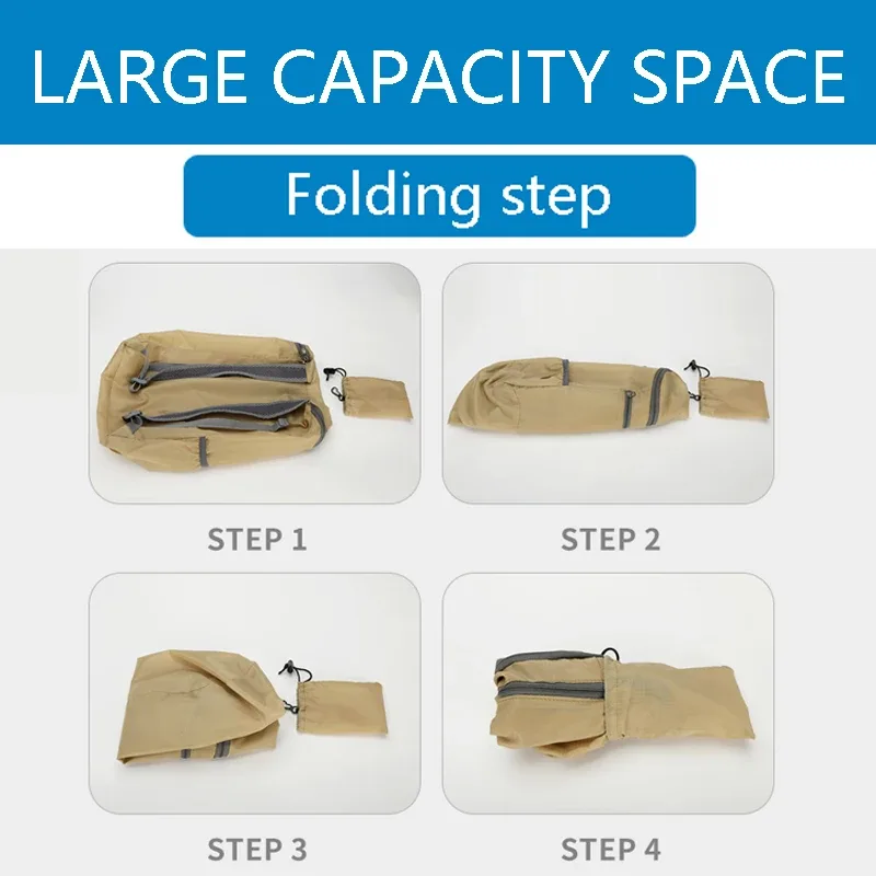 sac à dos de sport de loisirs en plein air, sac pliable, rangement léger, résistant à l'usure, sac à dos de randonnée et de cyclisme