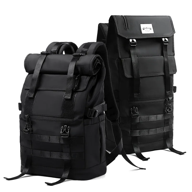 MOYYI 3 en 1 sac à dos pour ordinateur portable extensible hommes femmes grand rouleau haut voyage sac à dos étanche Sport de plein air rabat randonnée sac à dos
