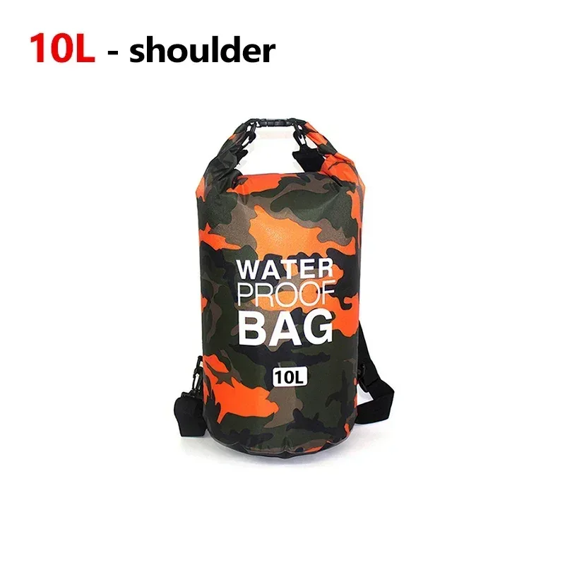 organisateur voyage sac étanche pvc transparent motif bleu poignée noire sangle ajustable trekking kayak rafting canotage